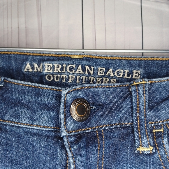 American Eagle Blue Skinny Jeggins Super Super Stretch - Picture 5 of 13